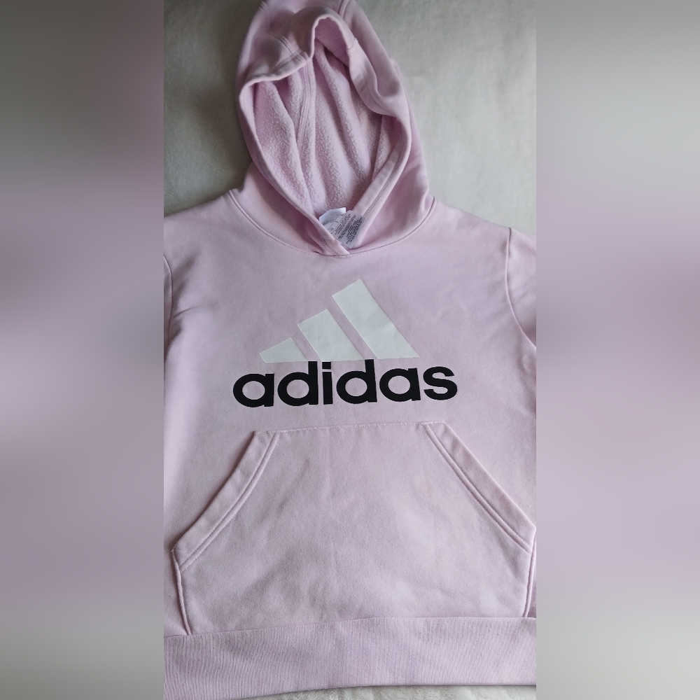 Adidas Kids Soft Pink Hoodie